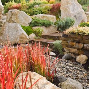 Japanese Garden Boulder Retaining Walls